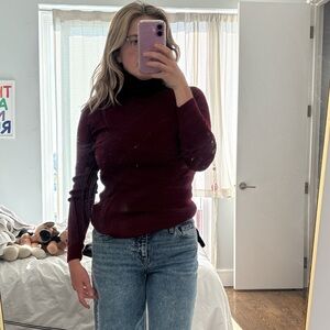 Uniqlo 100% Wool Turtleneck Sweater